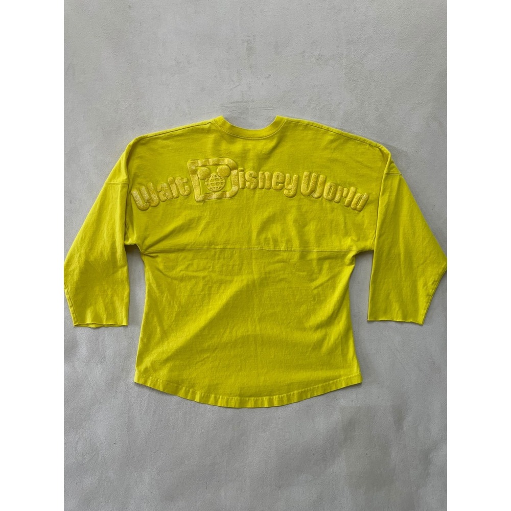 Disney Parks Spirit Jersey Walt Disney World Yellow Glitter Puff Print Medium